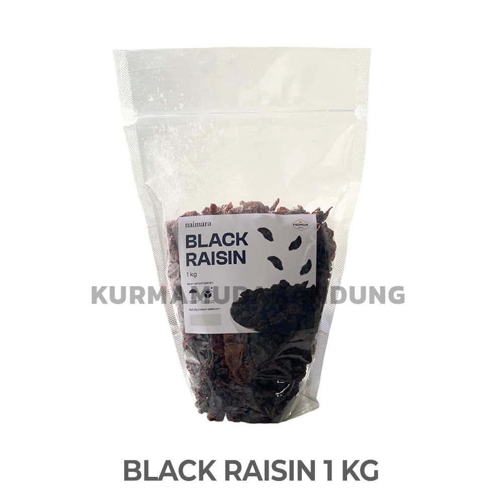 

KISMIS HITAM BLACK RAISIN MANIS PREMIUM ORIGINAL 1KG