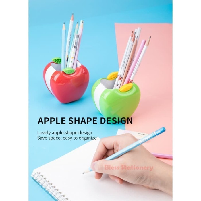 

TERLARIS! TEMPAT PULPEN Pensil HOLDER fancy lucu apel DELI