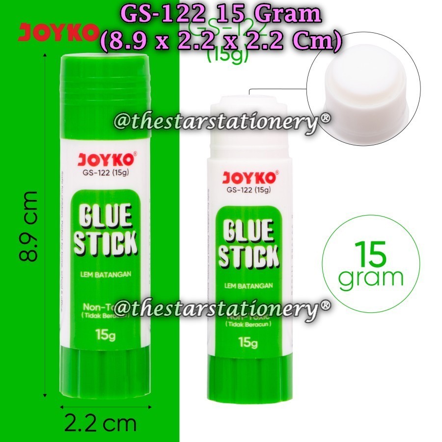 

(1 Biji) GROSIR Glue Stick Joyko GS-122 15 Gram / Glue Stick Lem Batang Joyko GS-122 15gr / GS 122