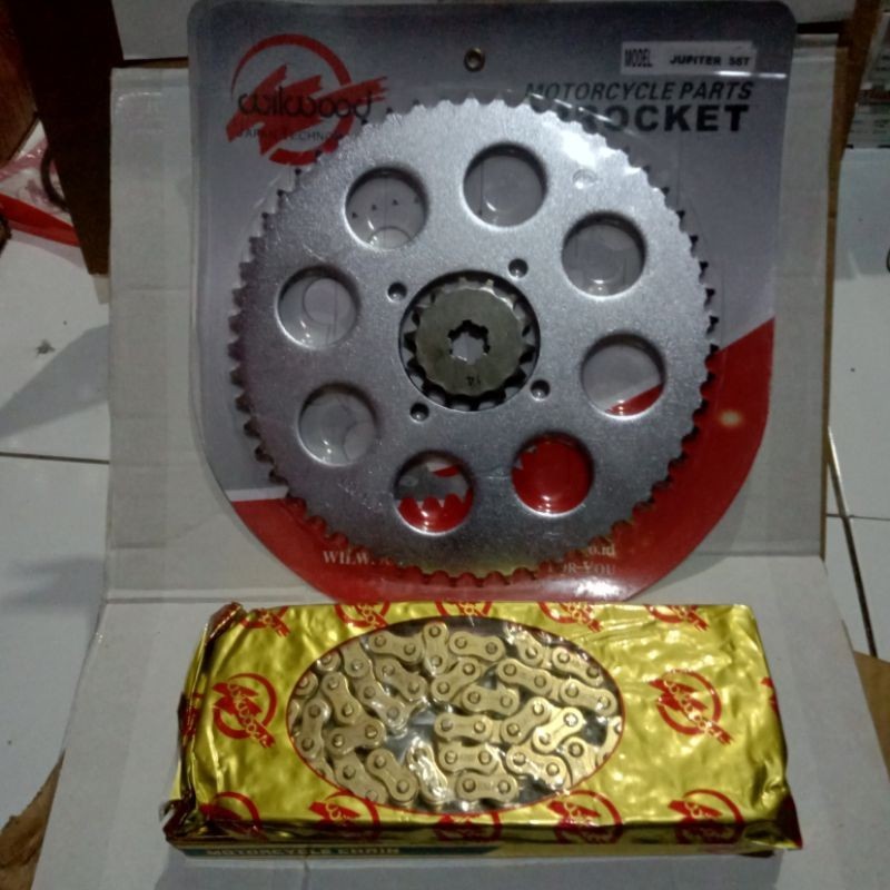 GEAR GIR SET JUPITER VEGA RXK FIZR 50 55 60 T MODEL SSS 7MM