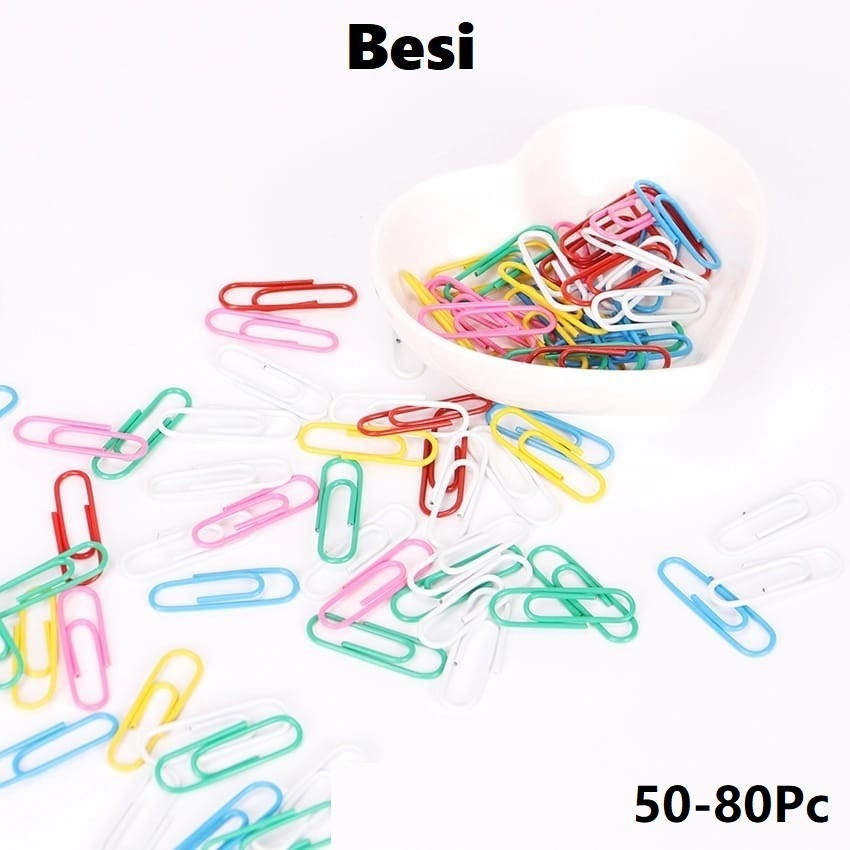 

Paper Clip / Penjepit Kertas Warna Warni Harga/80pc