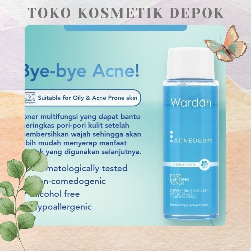 Wardah Acnederm Pore Refining Toner | toner WARDAH