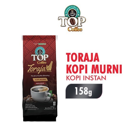 

Top Coffee TORAJA KOPI BUBUK asli MURNI 158 GR PLUS GELAS