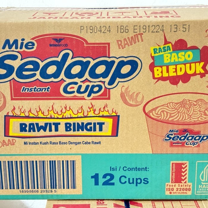 

mie sedaap cup baso bleduk 1 dus