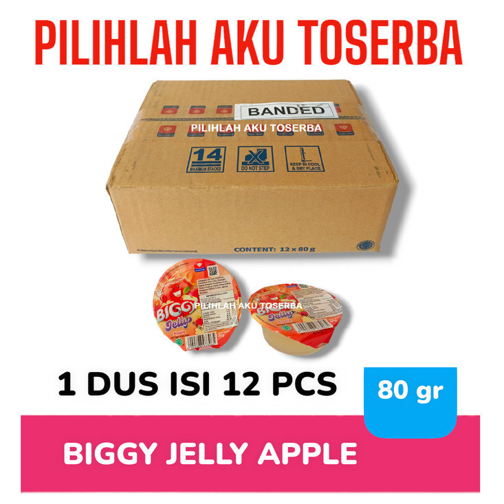 

BIGGY Jelly Rasa APPLE - ( HARGA 1 DUS )