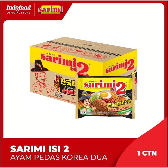 

CTN - Sarimi Goreng Ayam Pedas Korea Isi Dua 120 Gr