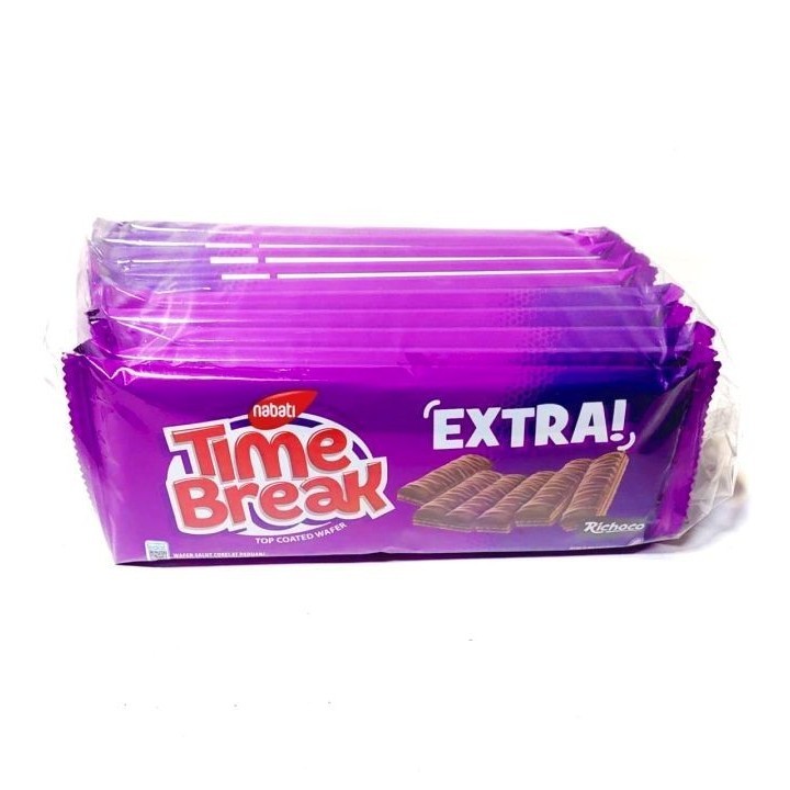 

Nabati Wafer Time Break Richoco Extra Rasa Chocolate 20g Isi 10pcs Cemilan Murah dan Enak