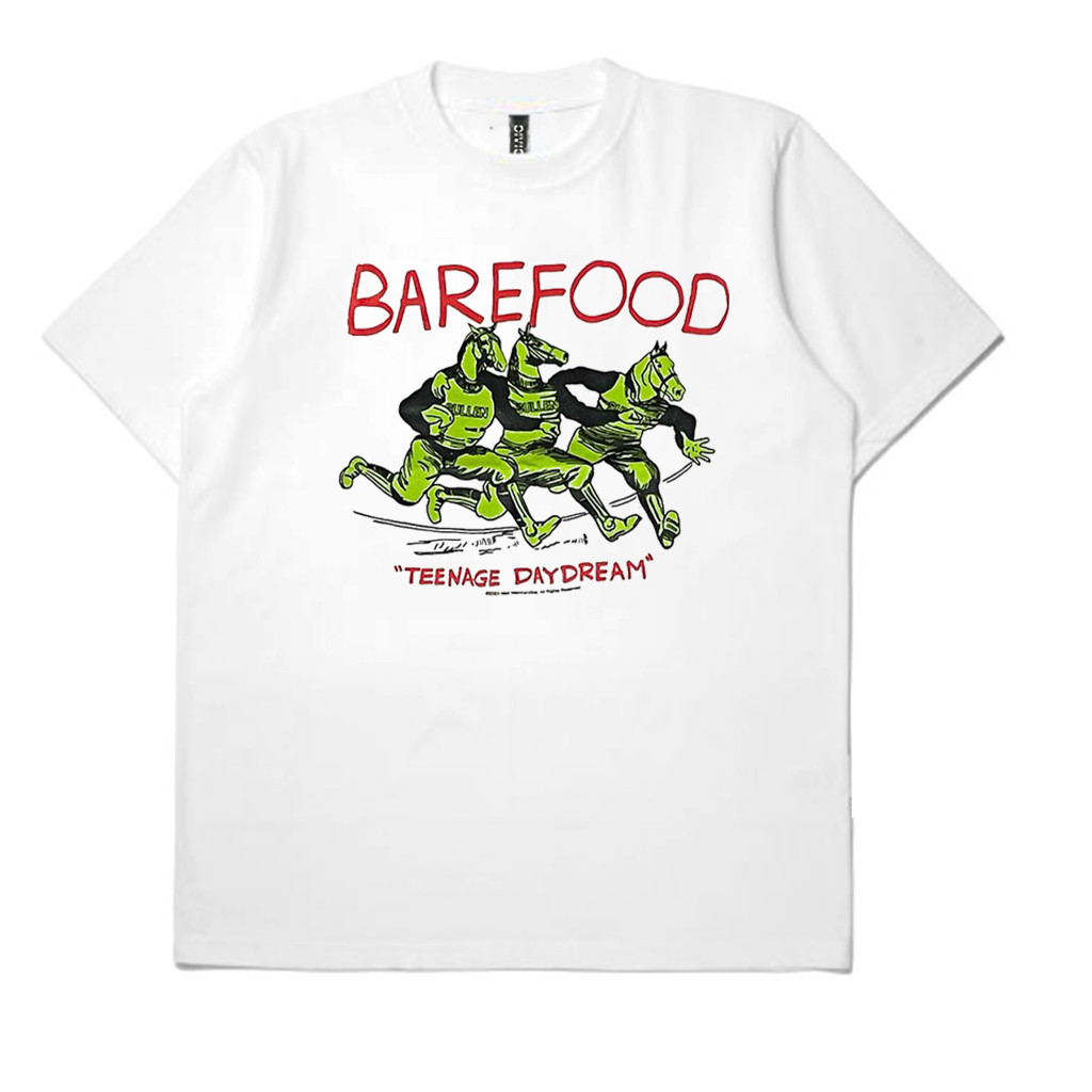 【COD】 NEW T-Shirt Band Barefood Teenage DayDream White KAOS /