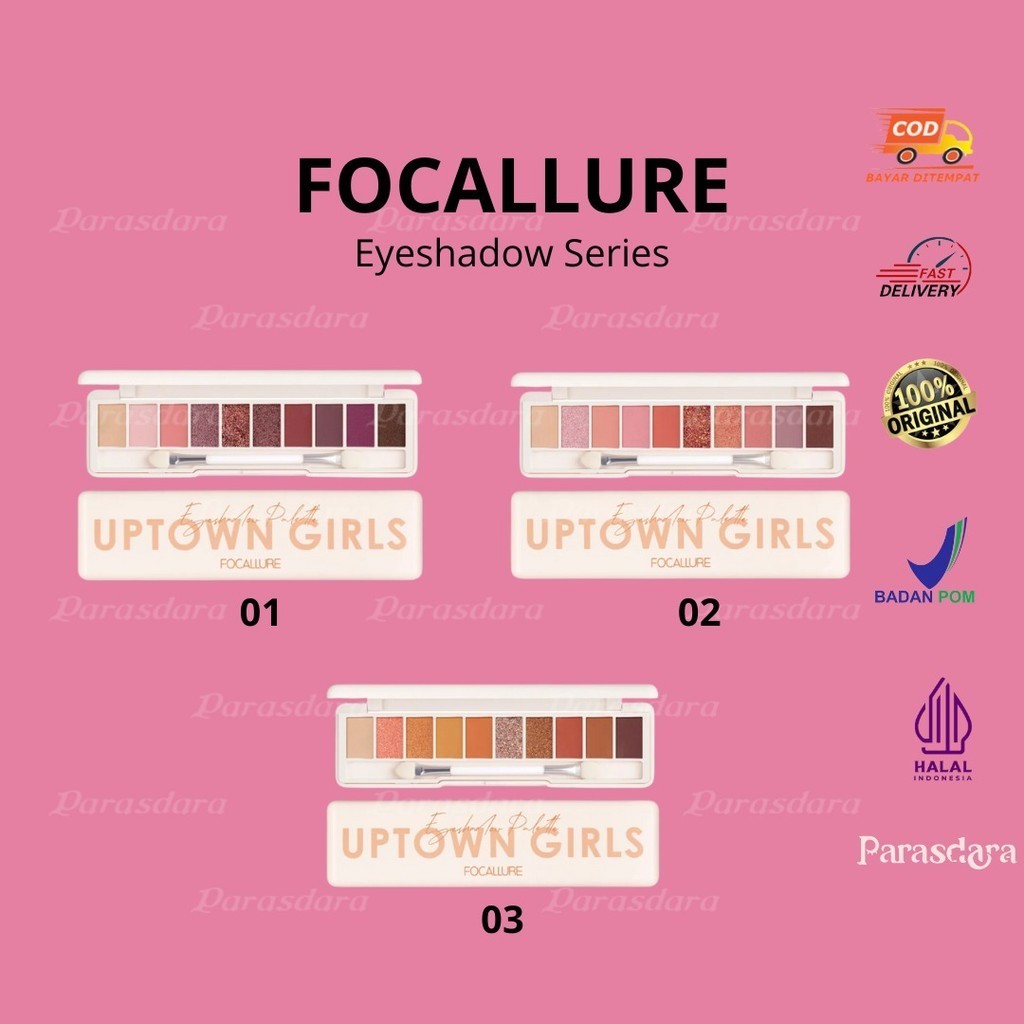 Focallure Eyeshadow Palette Uptown Girls | 10 Color Eyeshadow Palette