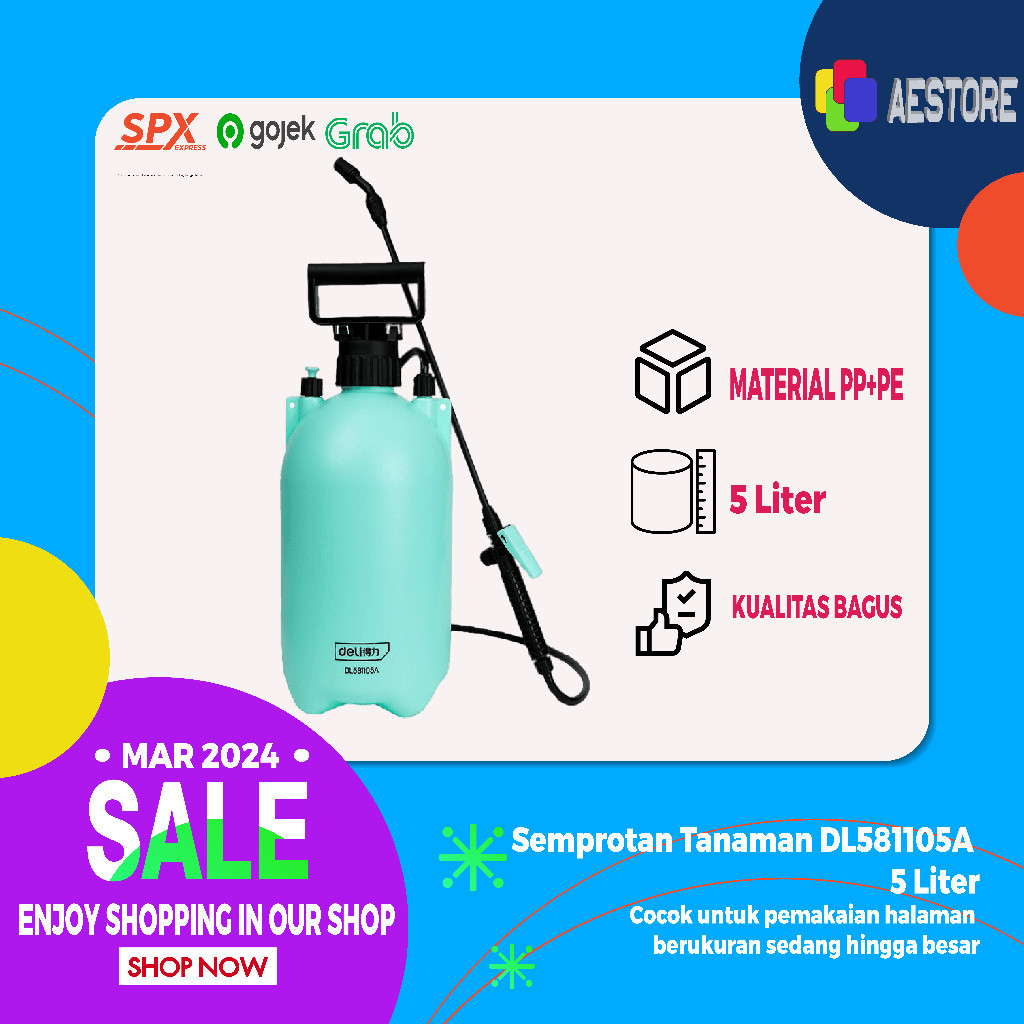 Semprotan Tanaman Deli 5 Liter DL581105A / deli semprotan 5 liter / Semprotan Deli 8 Liter / Semprot