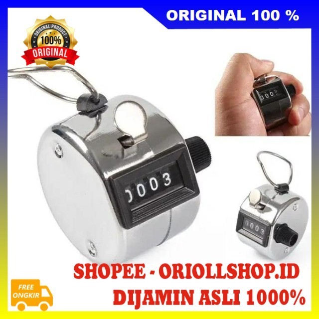 Alat Zikir Jari Alat Penghitung Zikir Manual Alat Hitung Cepat Manual Tasbih Manual Stainless 100% A
