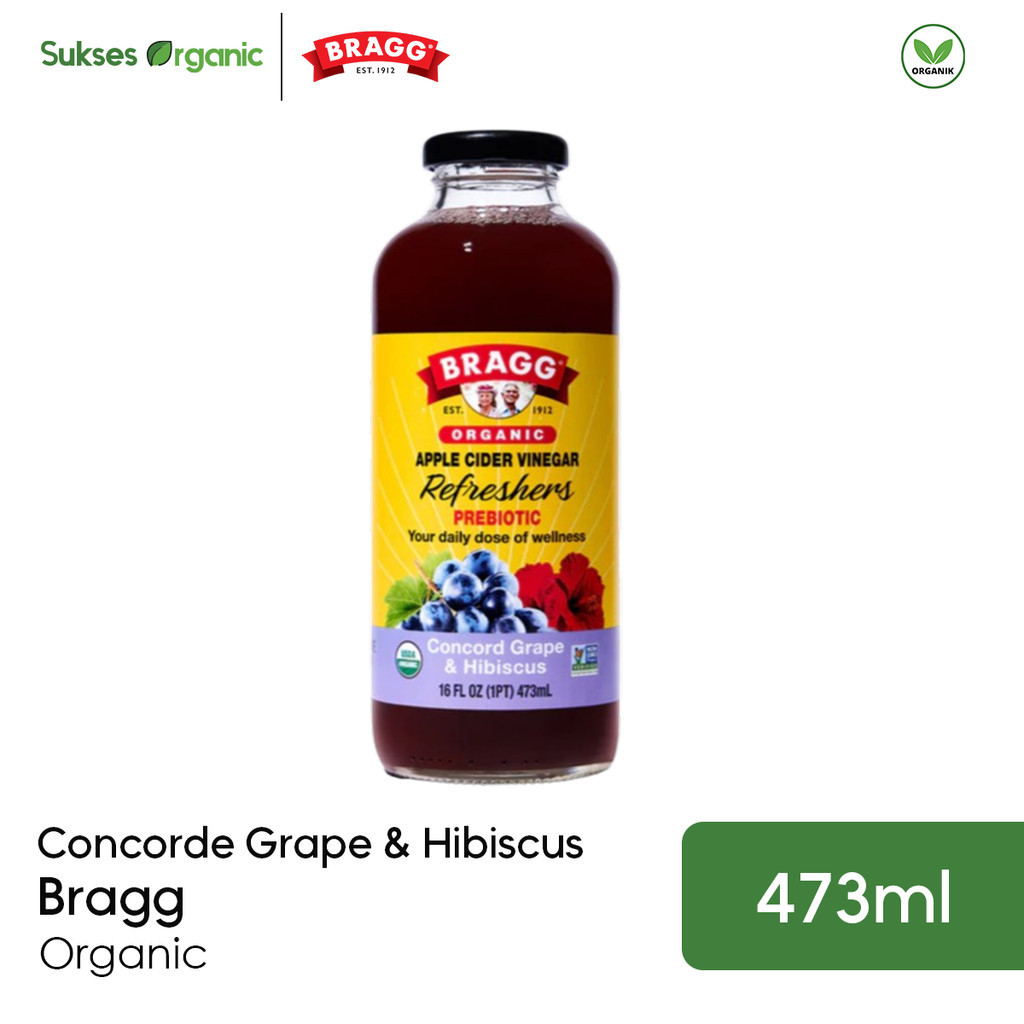 

Apple Cider Vinegar CONCORDE GRAPE & HIBISCUS Bragg 473ml