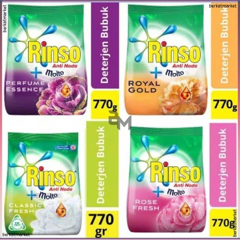 Rinso Molto Anti Noda Detergen Detergent Ditergen Deterjen Bubuk Biang Pewangi Sabun Cuci Cair Laund