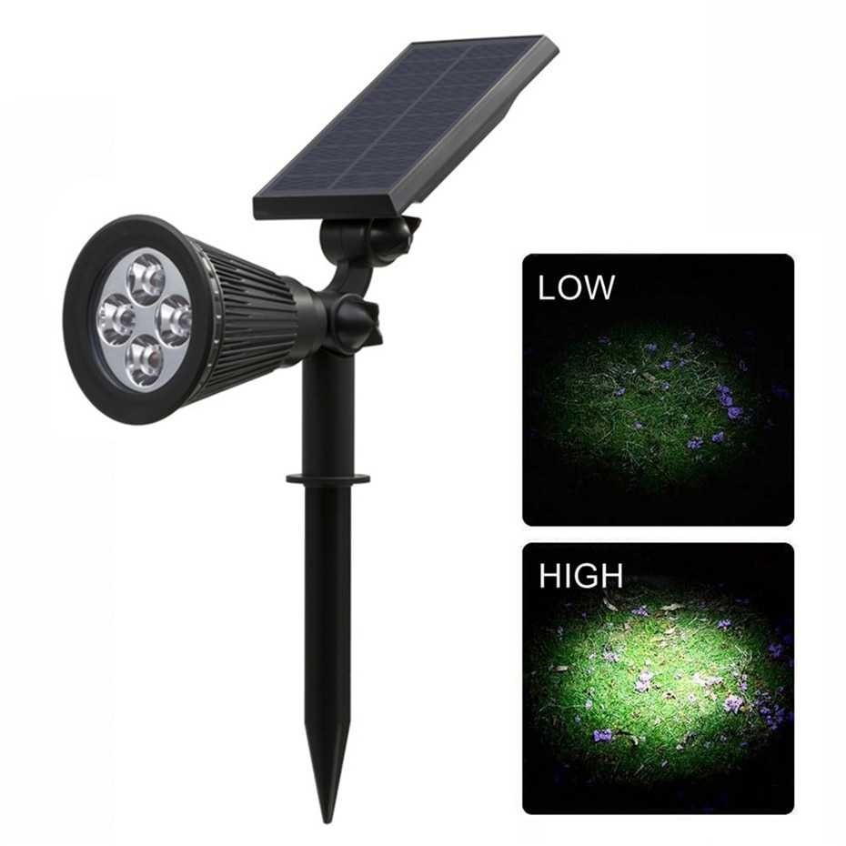 Hyelaer Lampu Taman Hias Tancap Solar Panel Waterproof Cool White 4LED - TS-G0102 | Lamp Kebun Outdo