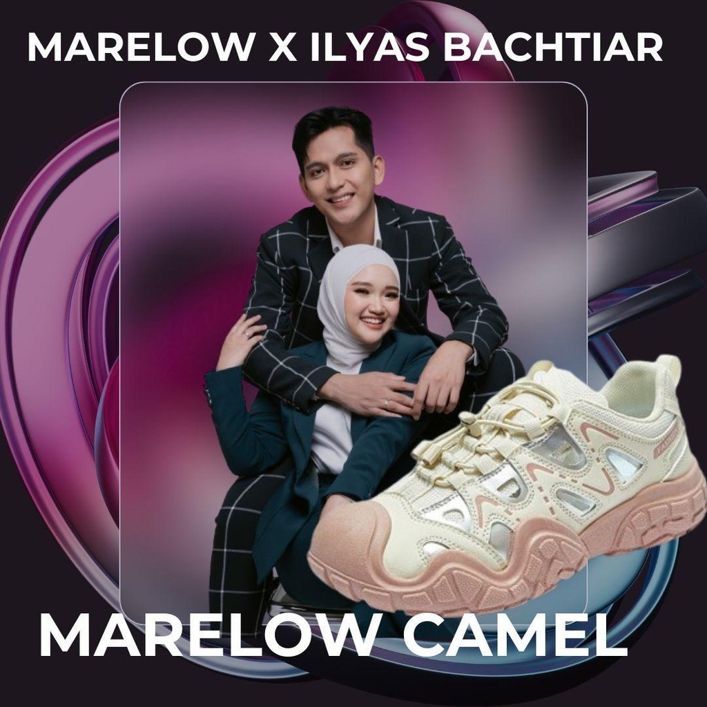 [Marelow x Ilyasbachtiar] Marelow Camel - Sepatu Sneakers Hiking Sport Korean Style Wanita Outdoor
