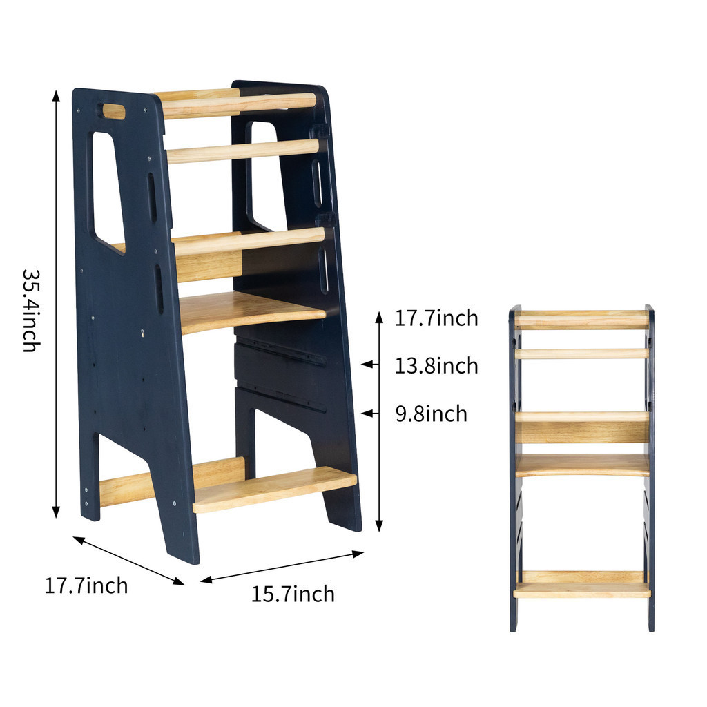 washing steps ladders stepstool baby learning tower station Montessori with handrails foldable hand 