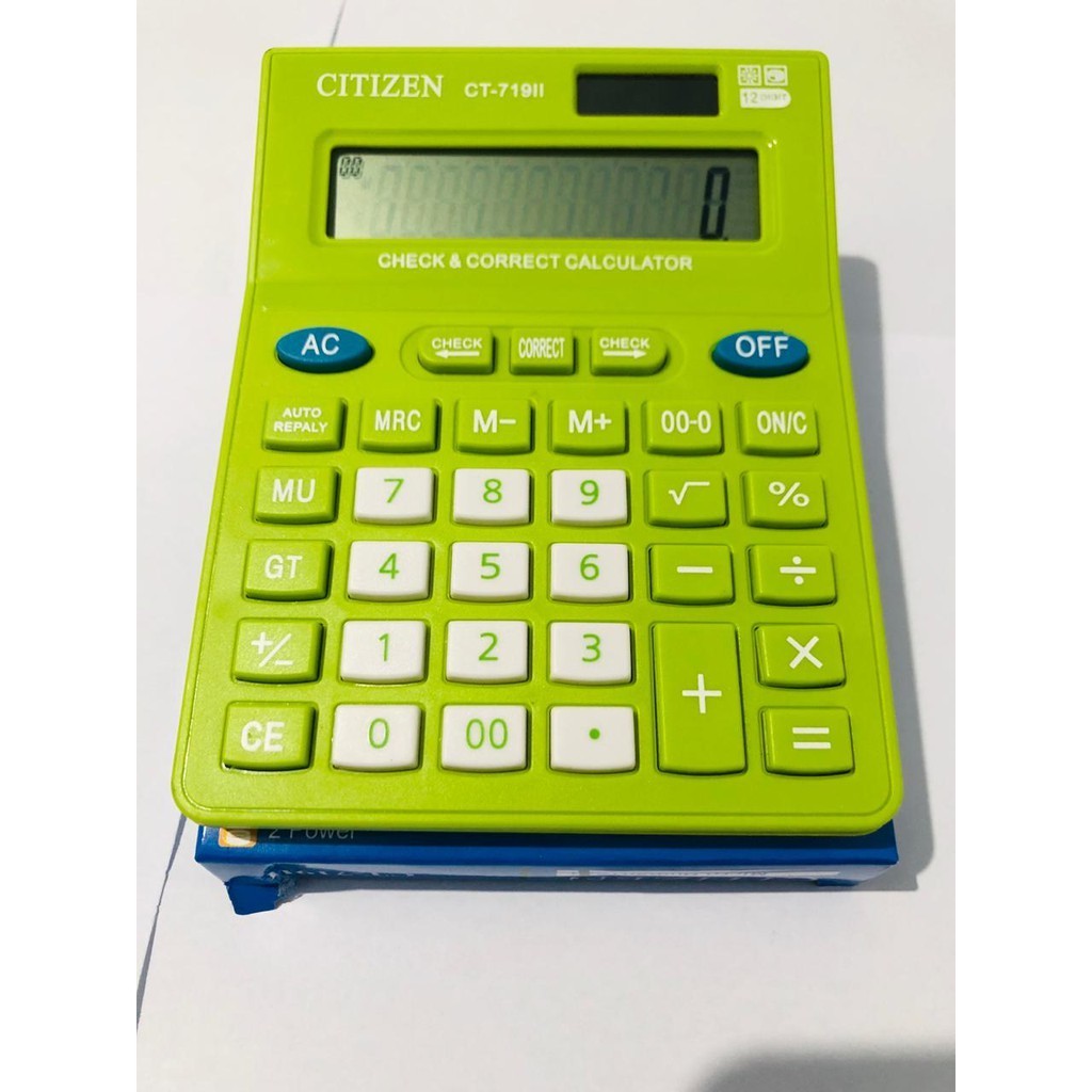 

kalkulator citizen CT-719II Warna warni 12 digit Citizen CT 719