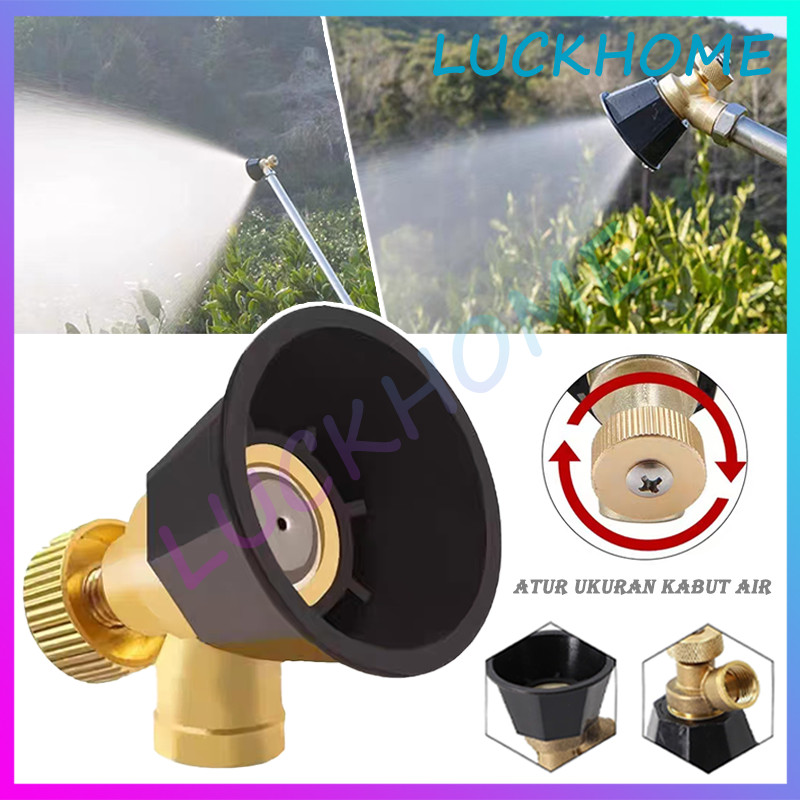 Nozel Sprayer Elektrik Black Siklon Noozle Sprayer Adjustable Kuningan Penyiram Tanaman Serba Guna N