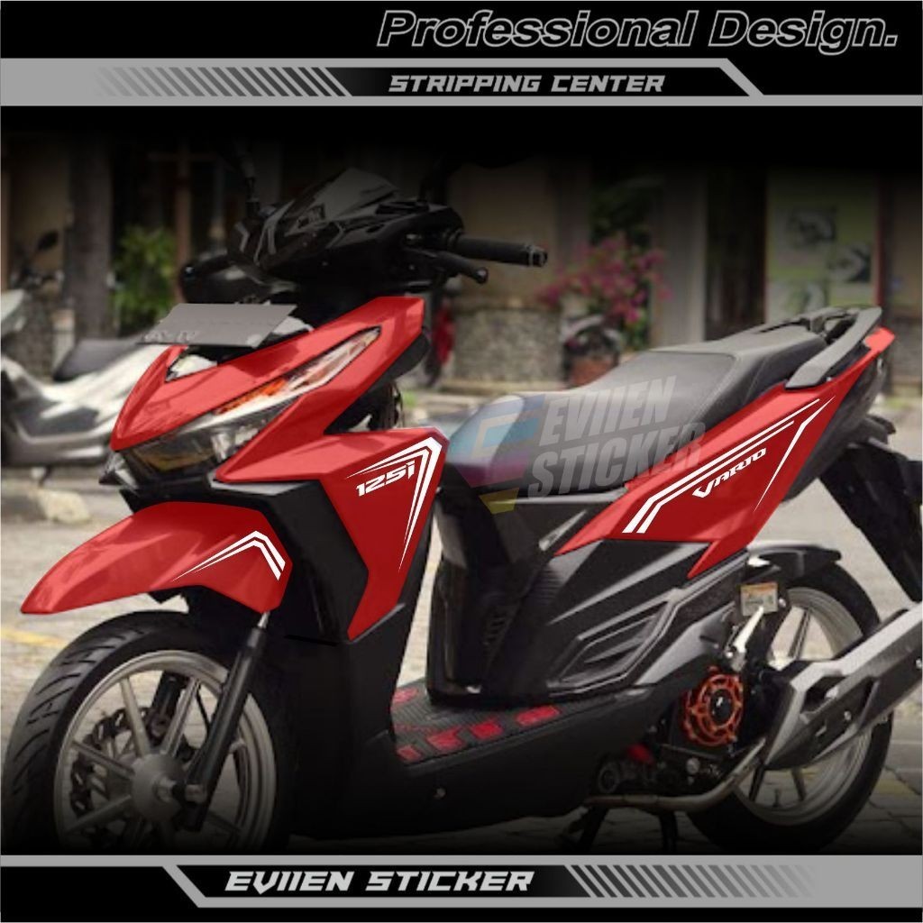 STRIPING VARIO LED OLD 2015-2018 STRIPING SIMPEL VARIO 125/150 CUTTING STICKER