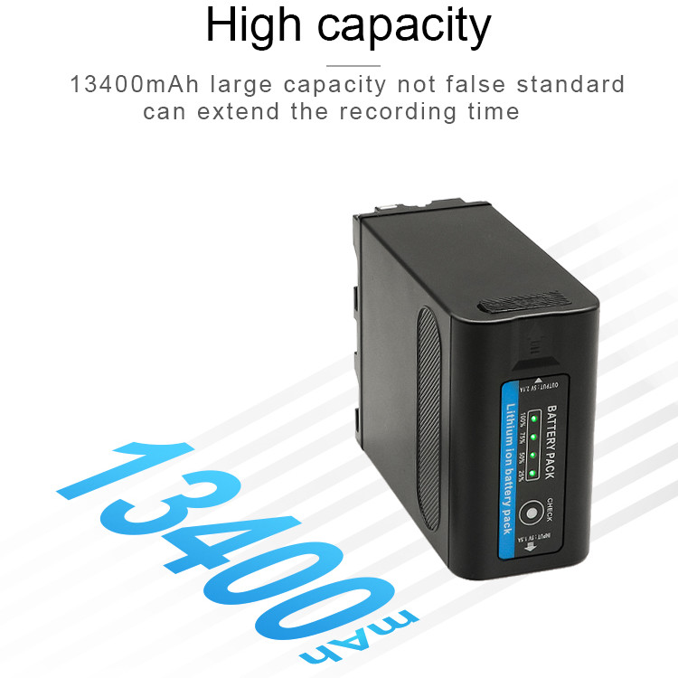 YUBOLI Baterai Kamera Sony Replacement HXR PXW NEX DSR CCD 13400mAh - NP-F990 - Tinari