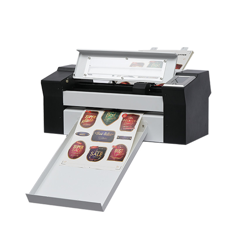 

auto sheet feeding plotter for sticker with USB interface full cut half cut support touch screen sticker cutter