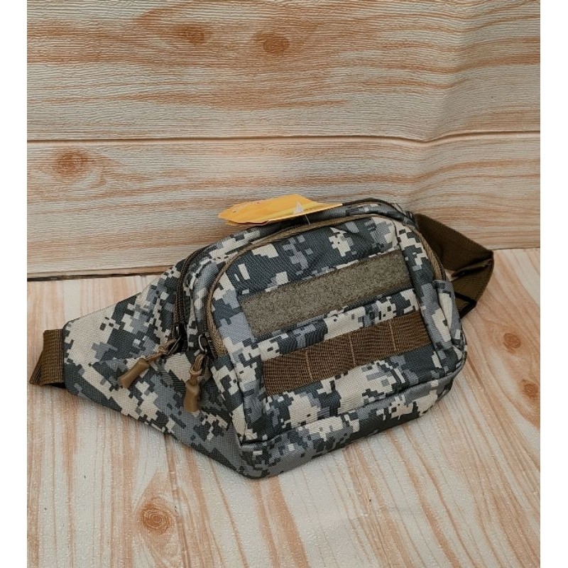 Waishbag Pria/Tas Dada Pria Motif Loreng 8006 Terbaru