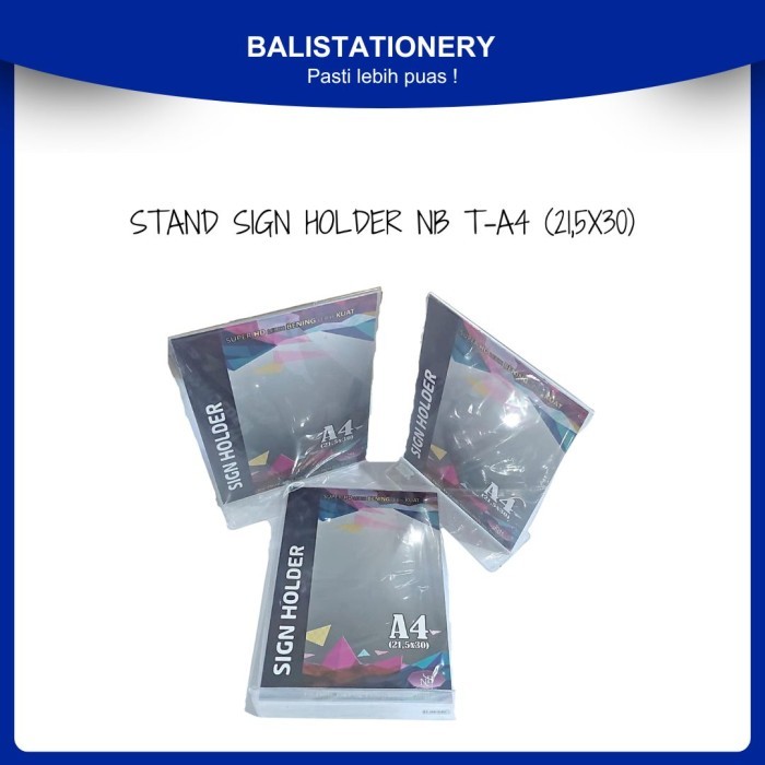 

Sign Holder Acrylic / Holder Brosur / Tempat Brosur Akrilik NB T - A4