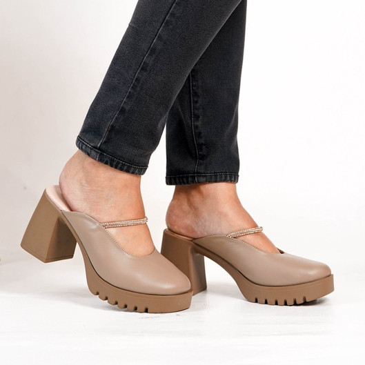 Pollux Bold Wpoay 21 - Sandal Selop Wanita | Sandal Selop Kulit Wanita | Sandal Heels