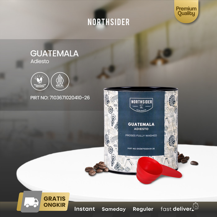 

Roux Northsider Kopi arabika Guatemala Adiesto fully-washed coffee - 100g, Biji Kopi