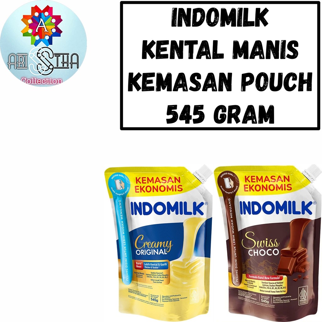 

Indomilk Kental Manis Kemasan Pouch 545 Gram