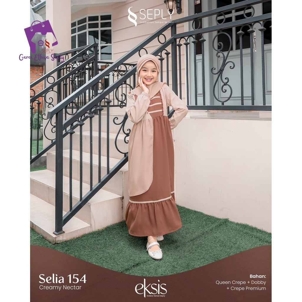 Gerai Ethica Seply - Gamis Anak Perempuan Model Terbaru Selia 154 Seply