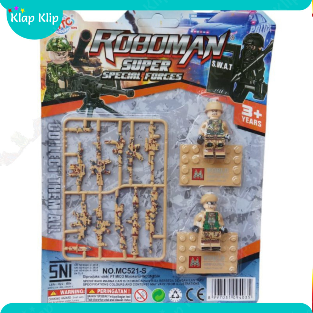 Mainan Anak Toy Roboman SWAT / Mainan anak Tentara mainan
