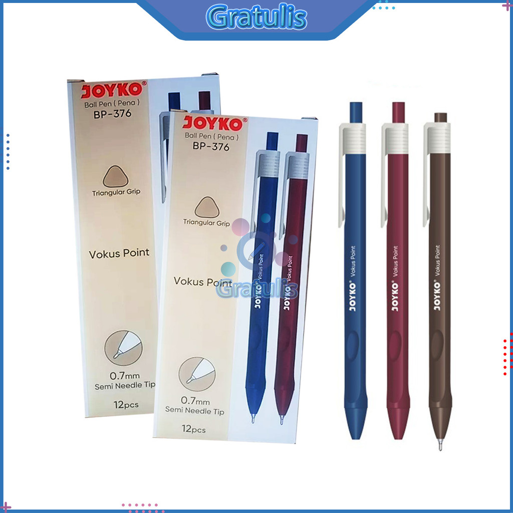 

PULPEN VOKUS JOYKO [BP-376/1 PACK] / ALAT TULIS SEKOLAH / POLPEN BALLPOINT PENA 1 PAK / BOLPEN BULPEN BULPOIN BALPOINT 1 PACK / BALL PEN 1 BOX