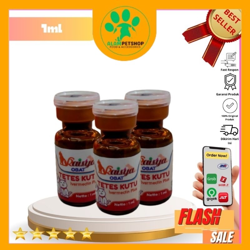 RAISYA Obat Tetes Kutu 1 ml Ivermectin Plus|OBAT, VITAMIN & SUPLEMENT