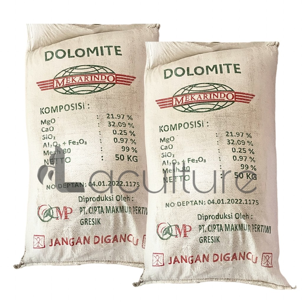 Pupuk Kapur Dolomite 50 Kg Kapur Tohor Meningkatkan Ph Tanah