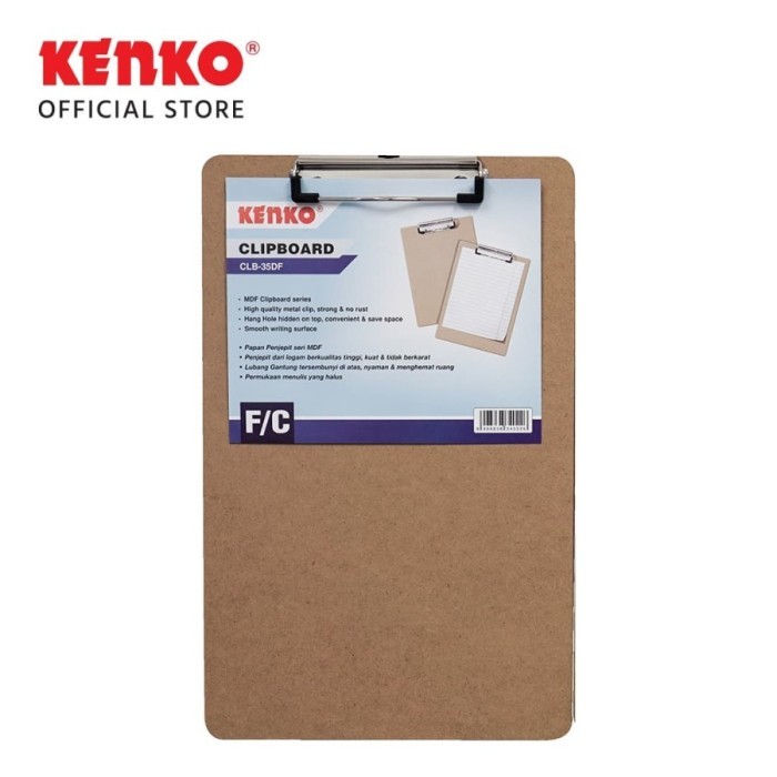 

KENKO CLIP BOARD Papan Jalan Papan Ujian CLB-35DF Folio
