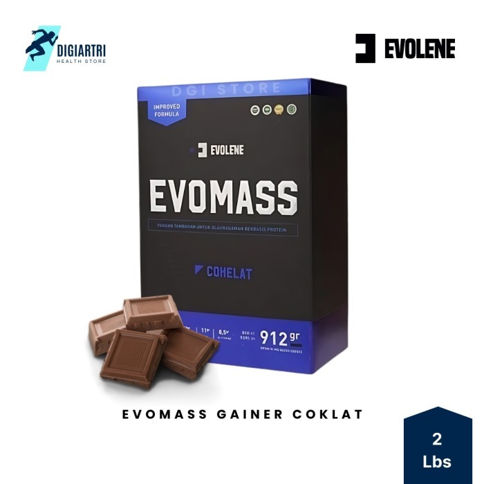 Evolene Evomass Gainer 2 lbs | Suplemen Weight Gainer 912 gram