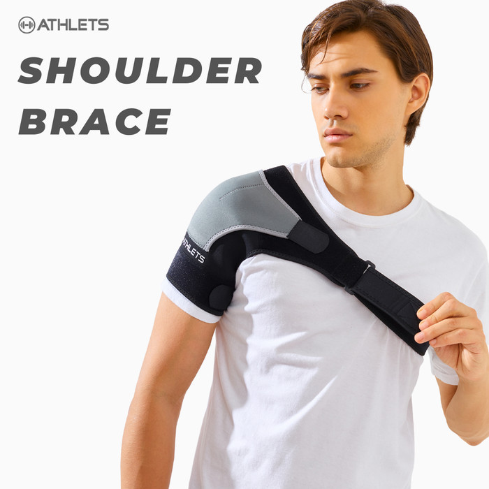ATHLETS Shoulder Brace Deker Penyangga Bahu Shoulder Support Pelindung - Kiri