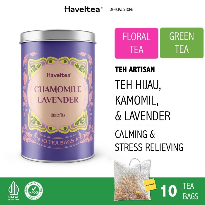 

CHAMOMILE LAVENDER | Big Tin | Haveltea | Floral Green Tea - LooseLeaf 30Gr
