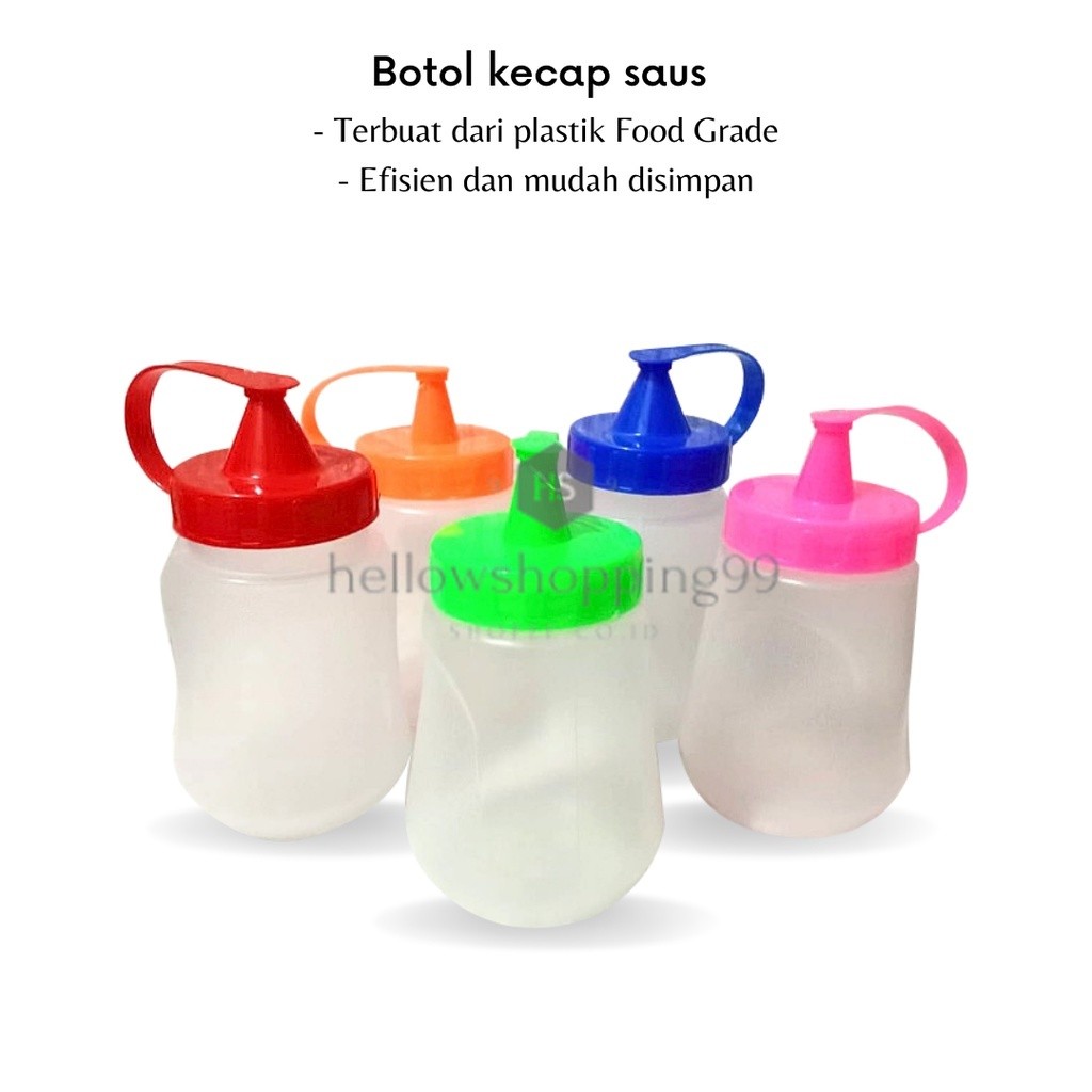 ADZ -B115- Botol Kecap Saus - Botol Isi Ulang - Wadah Kecap dan Saus - Botol Plastik Kecap