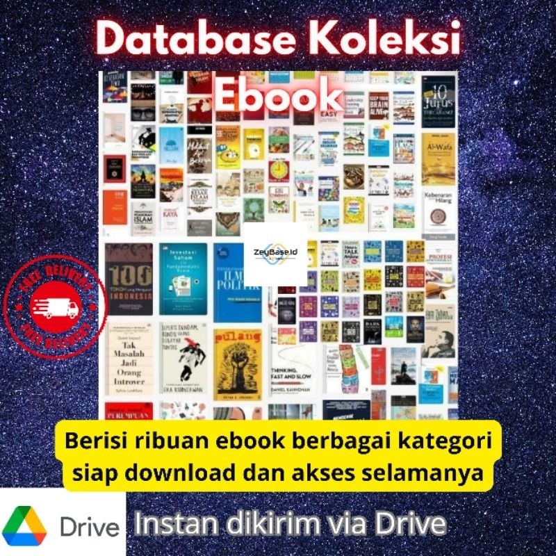 Drive Isi Ribuan Buku Akses Lifetime Database lengkap google drive atau flasdik