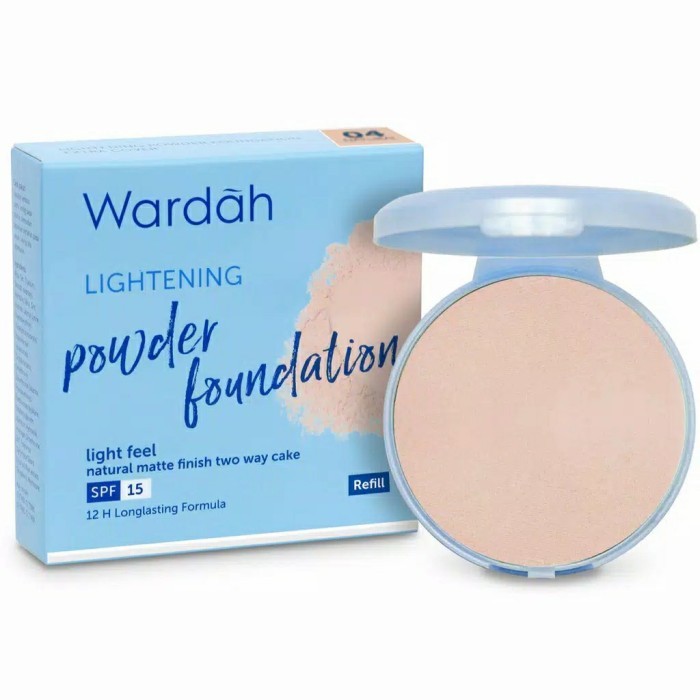 Wardah Refill Lightening Powder Foundation Light Feel Spf15 - 04 Natural