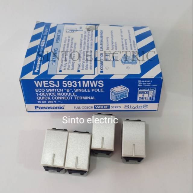 PANASONIC Saklar Module Panasonic Silver WESJ 5931MWS