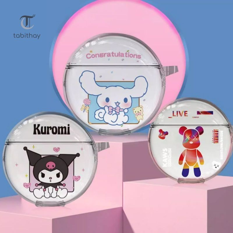 Casing Headphone Bluetooth Kartun Anti Drop Soft Case Transparan Cocok untuk Lenovo HT38 Pro6-AVE