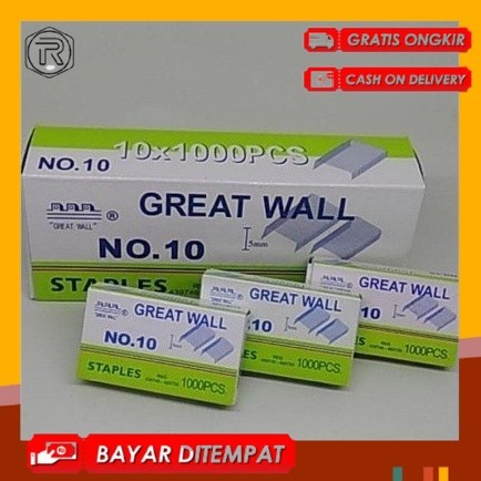 

ISI STAPLES GW KCL NO.10 SLOP (10 PAK) GREAT WALL