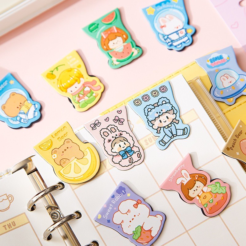 

VT - Pembatas Buku Magnet Bookmark Magnetic Motif Kartun Lucu Sekolah Kantor STY7000