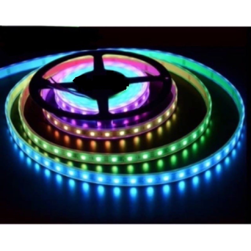 LAMPU STRIP RGB 5050 WARNA WARNI RUNNING NYALA OTOMATIS SET + ADAPTOR 4.5METER (TANPA REMOTE) TIKTOK