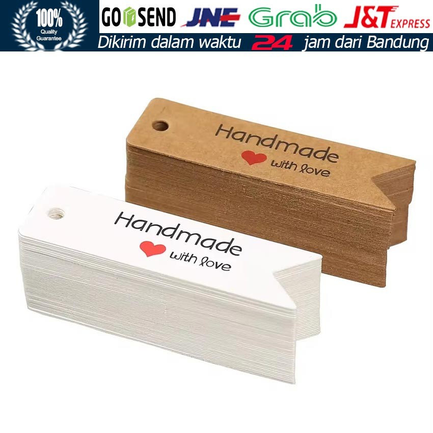 

100Pcs Hangtag Tank you / Hangtag Baju / Hangtag Souvenir / Hangtag Ucapan / Kemasan / Label Tag Buatan Tangan Premium