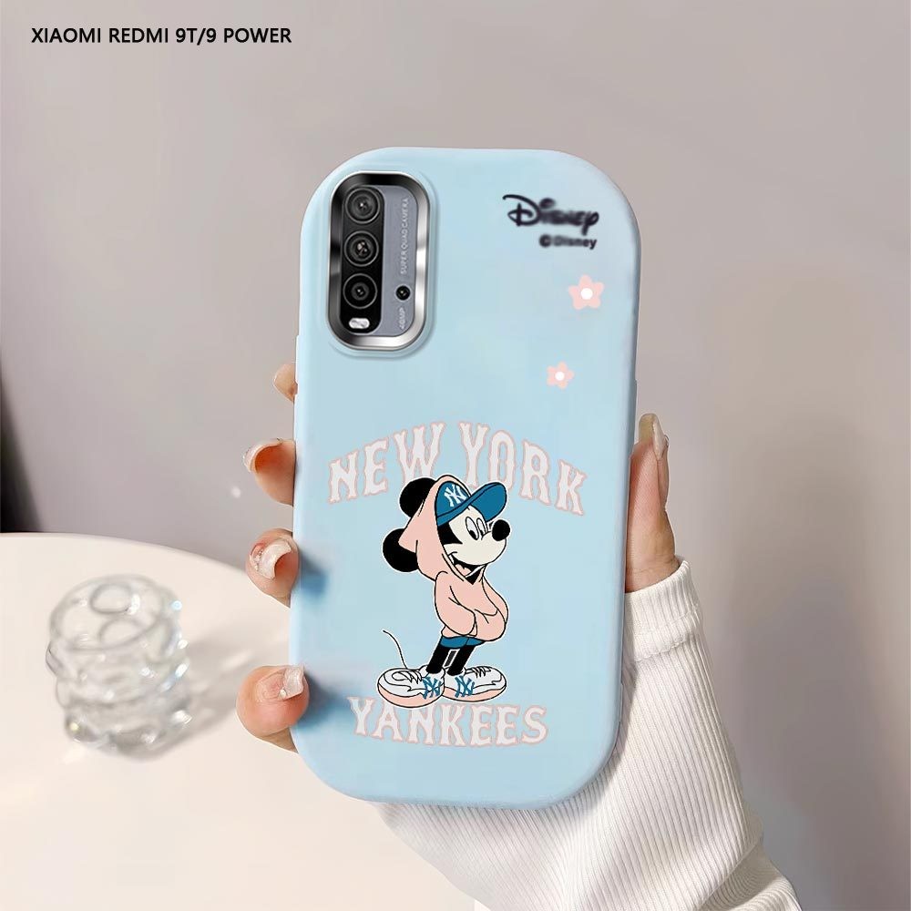 Softcase Untuk Xiaomi Redmi 9 9T 9A 9C A3 Cartoon Mickey Mouse Back Cover Case Soft Original Liquid 