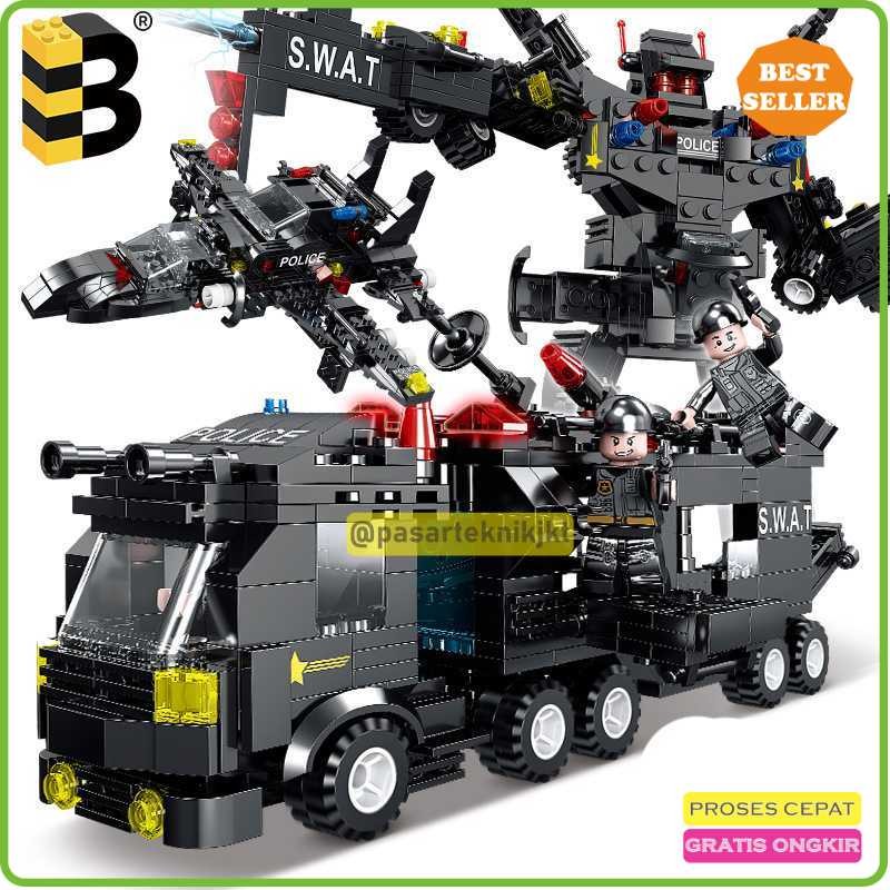 

Mainan Mobil Polisi Militer Building Blocks Anak 6th Keatas WMO YUC035